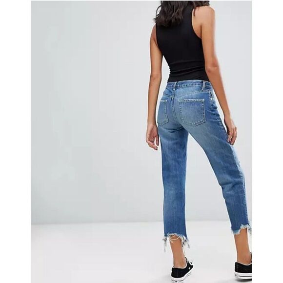 We The Free 'Maggie' Mid-Rise Straight-Leg Jeans                             295 - Picture 4 of 16